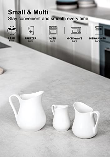 12 Oz Ceramic Creamer with Handle