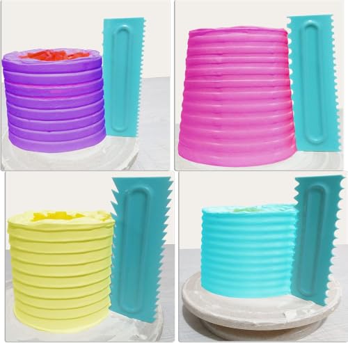 Cake Scraper set of 8 Pack Cake Edge Tools (8 Count)