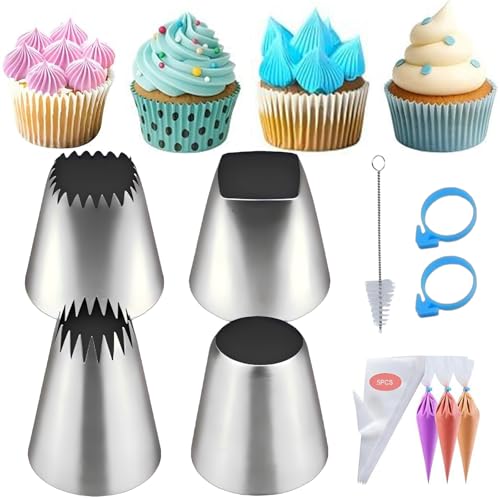4PCS Extra Large Piping Tips Set