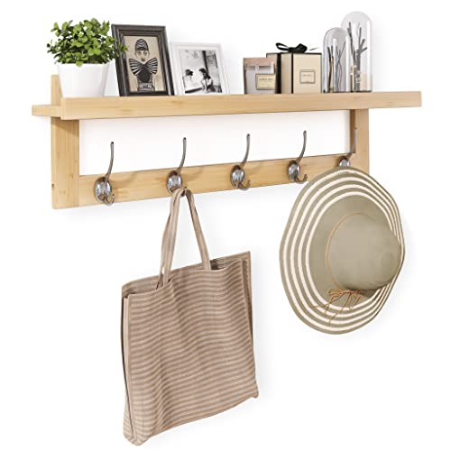 Coat Hooks with Shelf Wall