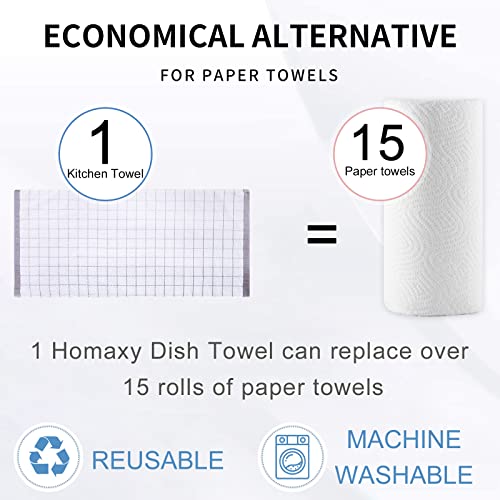 100% Cotton Terry Kitchen Towels (8 Count)