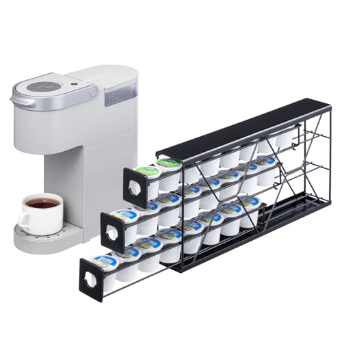 K Cup Holder Drawer 3 Tier Coffee Pod Holder for K Pod Save Space Countertop Kitchen (3 Count)