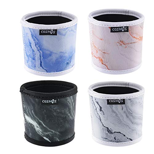 Reusable Coffee Mug Sleeve Cover Coffee Cup Sleeve Cover Heat Resistant Neoprene Insulator Sleeve for Coffee Tea Hot Cold Beverage (4 Count)