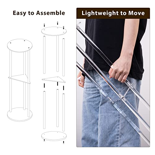 Clear Acrylic Drink Table for Small Spaces