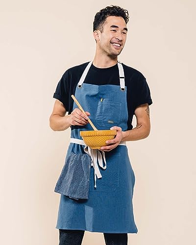 Linen Kitchen Apron for Cooking