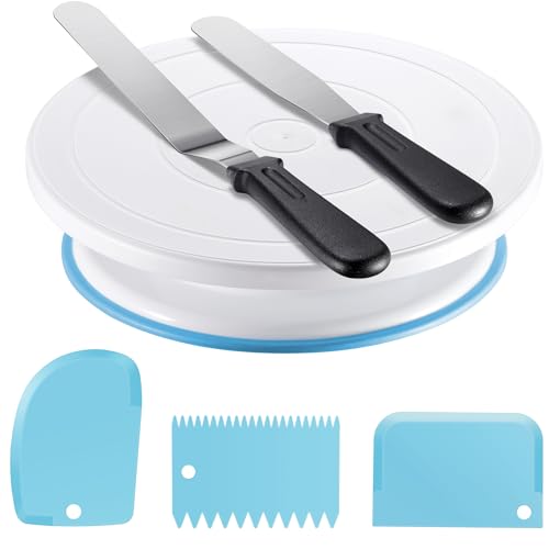 Cake Decorating Kit with Turntable Baking Supplies for Beginner Pros