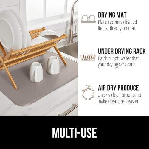 Ultra Absorbent Microfiber Dish Drying Mat