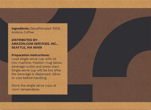 Solimo Decaf Light Roast Coffee Pods (100 Count)