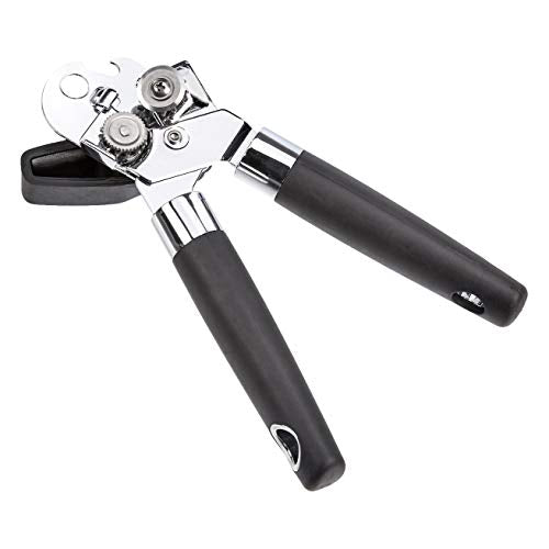 Multi function Manual Can Opener and Bottle Opener with Soft Grip Dual Handle
