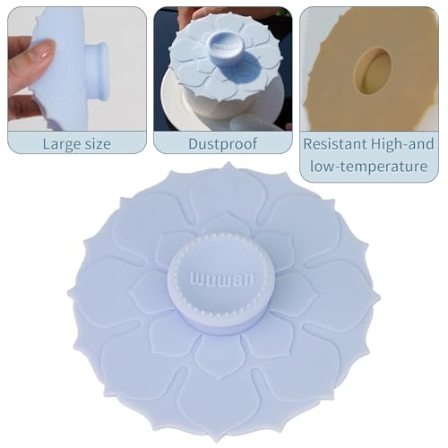Silicone Cup Covers 4.1 Inch Reusable Silicone Mug and Cup Lids Suction Seal Lid Caps to Keep Drink Warm or Cold for Steeping Coffee Tea And Drink Cover