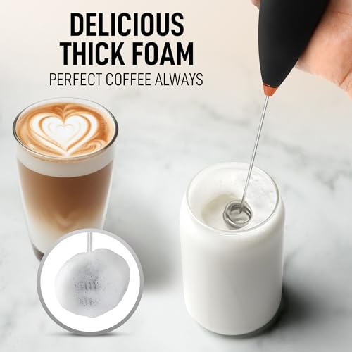 Powerful Milk Frother Wand With Duracell Batteries