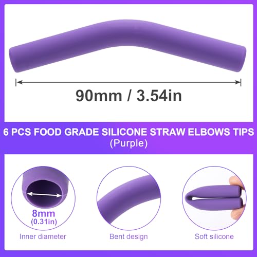 6Pcs Metal Straw Silicone Tips 5