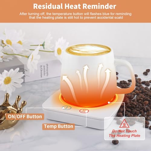 Coffee Warmer & Mug Warmer for Home Office Home Desk with 4H Auto Shut Off