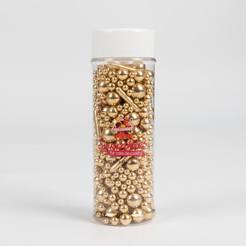 Gold Sprinkles 130g (4.58 Ounce)
