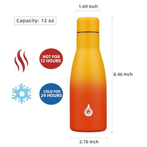 12 oz Small Water Bottle