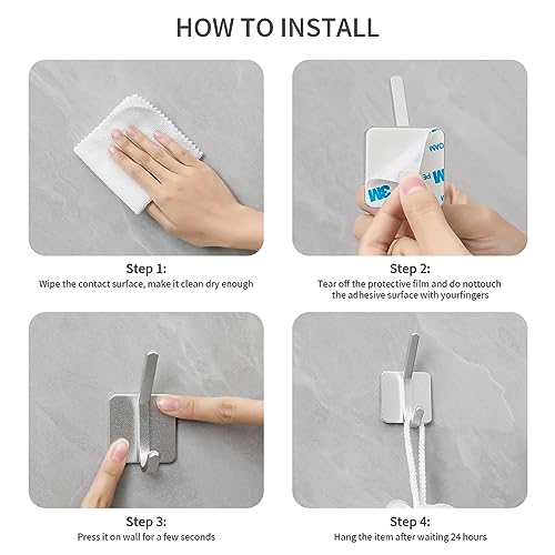 Heavy Duty Adhesive Wall Hooks