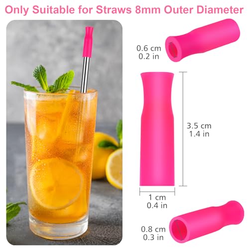 Silicone Straws Tips (22 Count)