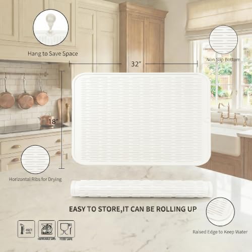 Silicone Dish Drying Mat for Multiple Usage