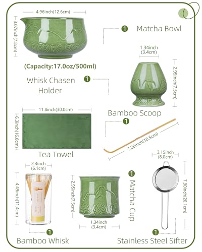 Premium Matcha Whisk Set with Blooming Cup