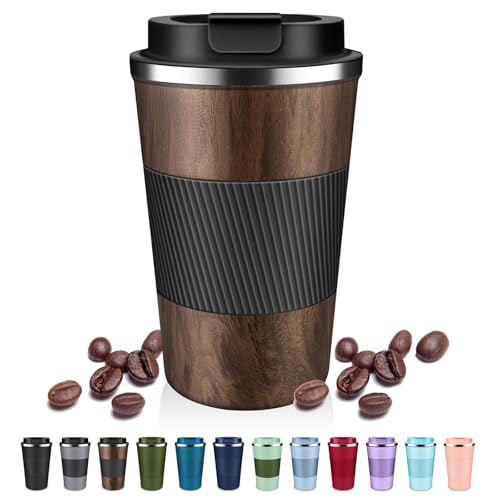 Insulated Coffee Tumblers with Flip Lid 12oz