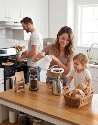 Stainless Pour Over Coffee Maker Set