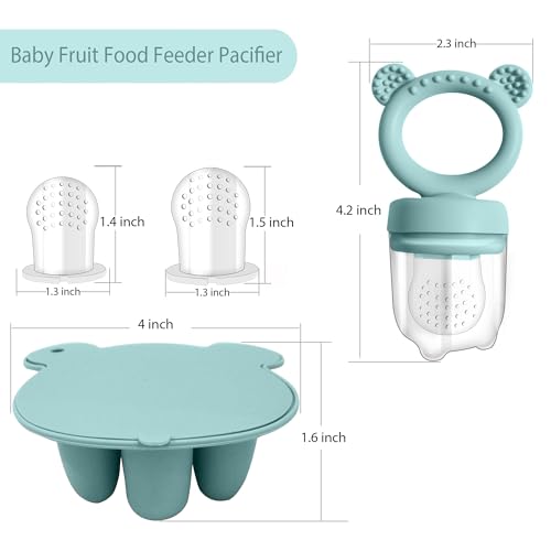 Silicone Baby Food Freezer Tray with Teething Popsicle Molds