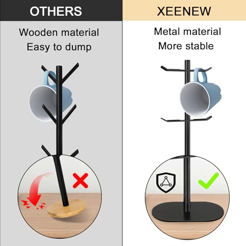 Cup Holder Tree with 6 Hooks