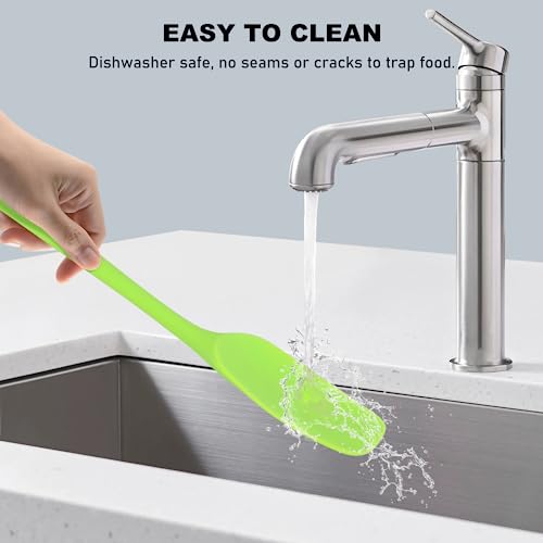 6 Pieces Silicone Spatula Set with Silicone Brush (6 Count)