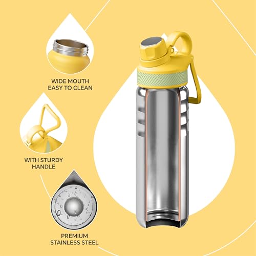 24oz Stainless Insulated Bottle with 2 Leak