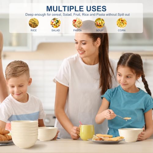 Unbreakable Wheat Straw Cereal Bowls (26 Count)