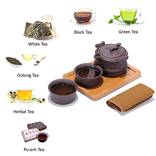 Chinese Kungfu Teapot Handmade Yixing Zisha Tea Set Purple Clay Teapot Ceramic Teapot Teacups
