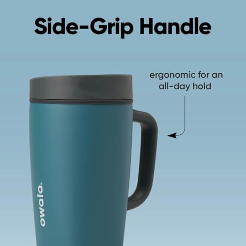 SmoothSip Slider Stainless Steel Insulated Travel Mug with Handle