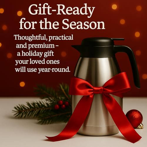 Thermal Coffee Carafe with Cleaning Brush
