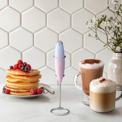 Powerful Milk Frother Wand With Duracell Batteries