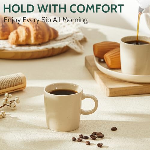 4 Pack Porcelain Espresso Cups (3.5 Count)