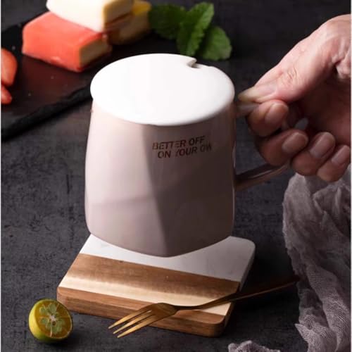 4 Piece Marble and Wood Coasters for Drinks (4 Count)