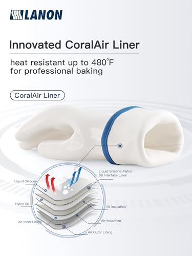 LANON Liquid Silicone Oven Mitts (2 Count)