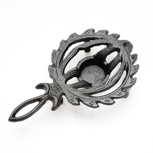 Cast Iron Tealight Warmer with Pretty Flame Shape Design