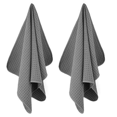 380 GSM Microfiber Waffle Kitchen Dish Tea Towel (8 Count)