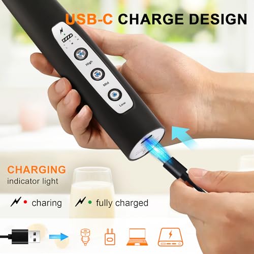 Handheld Milk Frother Wand for Coffee