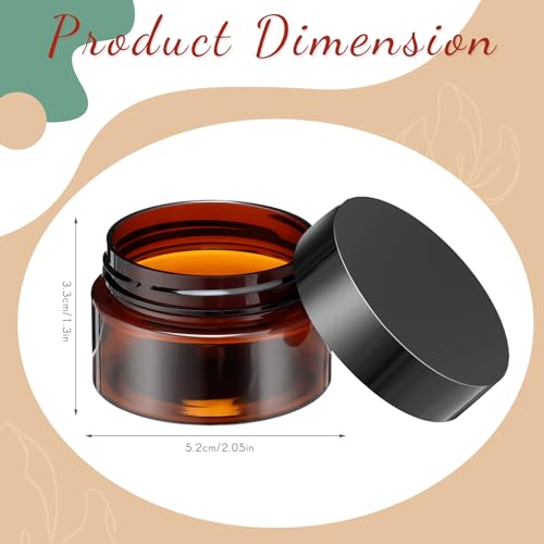 4 Pcs Plastic Jars Wide Mouth with Lids