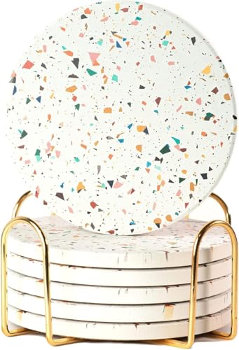 Terrazzo Coasters Set of 6 (6 Count)