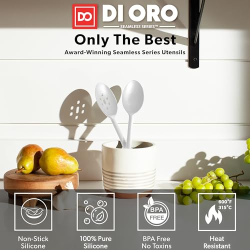 DI ORO Silicone Cooking Spoons (2 Count)