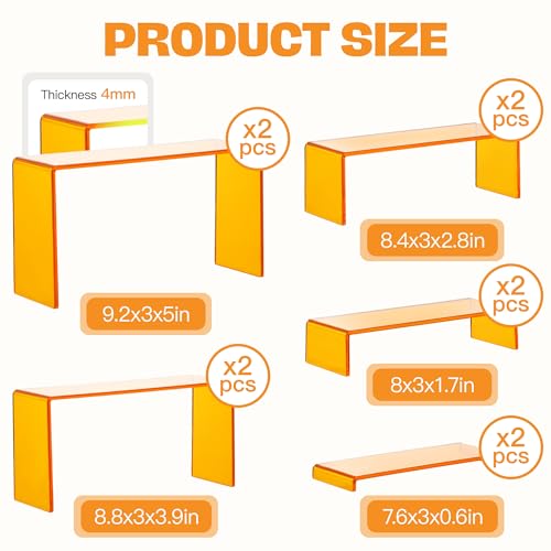 Orange Display Risers (10 Count)