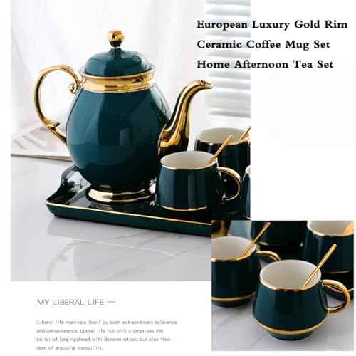 Tea Cups and Tray Set of 14 Pieces