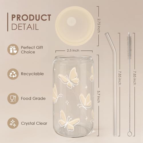 Butterfly Glass Can