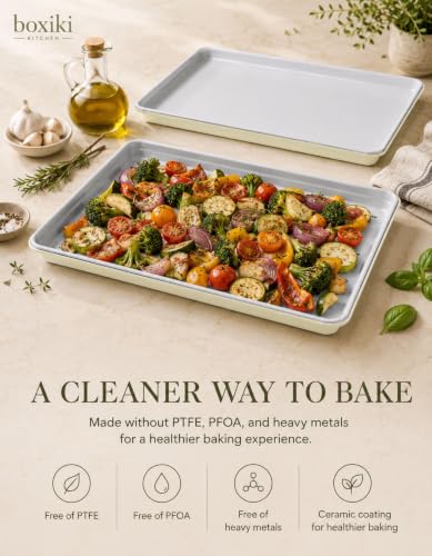 Ceramic Baking Sheet Half Size 17"x11" (2 Count)