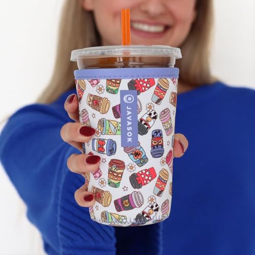 JavaSok Iced Coffee & Cold Soda Insulated Neoprene Cup Sleeve