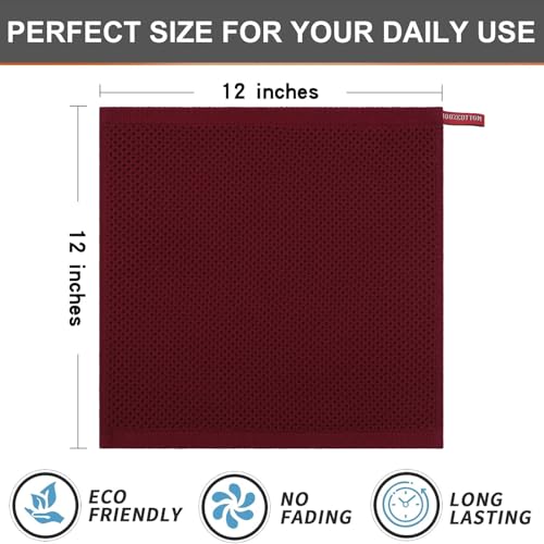 100% Cotton Waffle 6 (6 Count)
