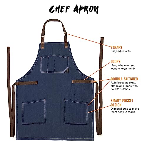 Chef Apron Smart Pockets